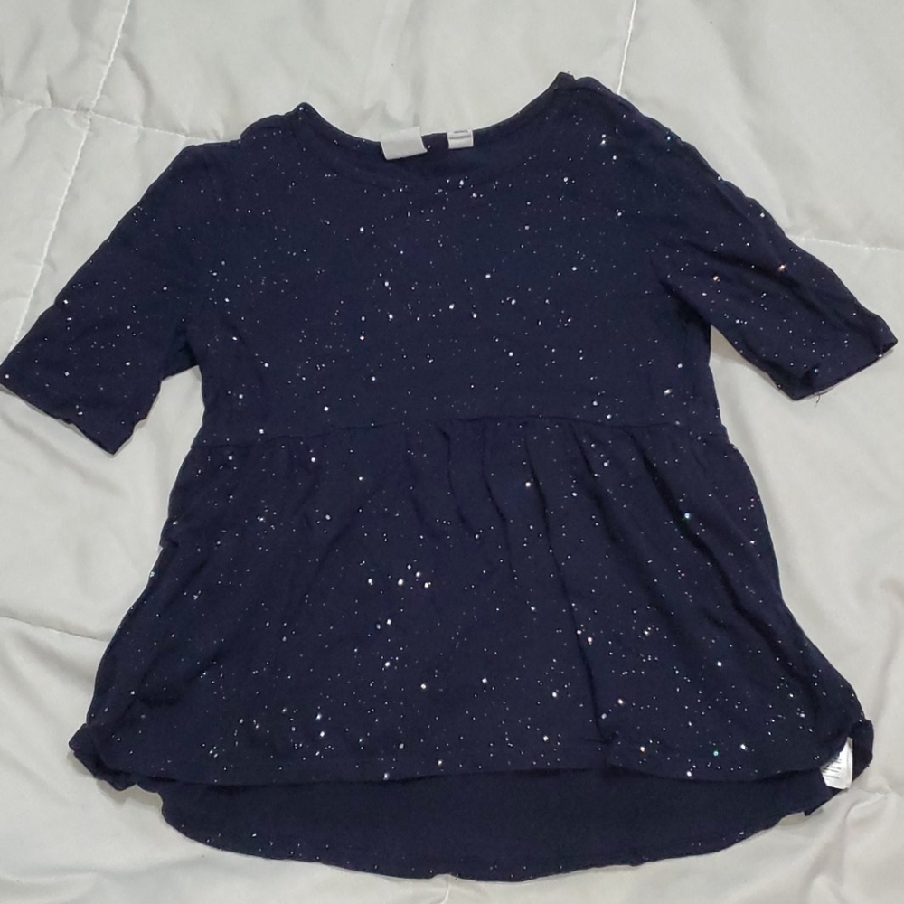 Gap navy sparkle top for girls